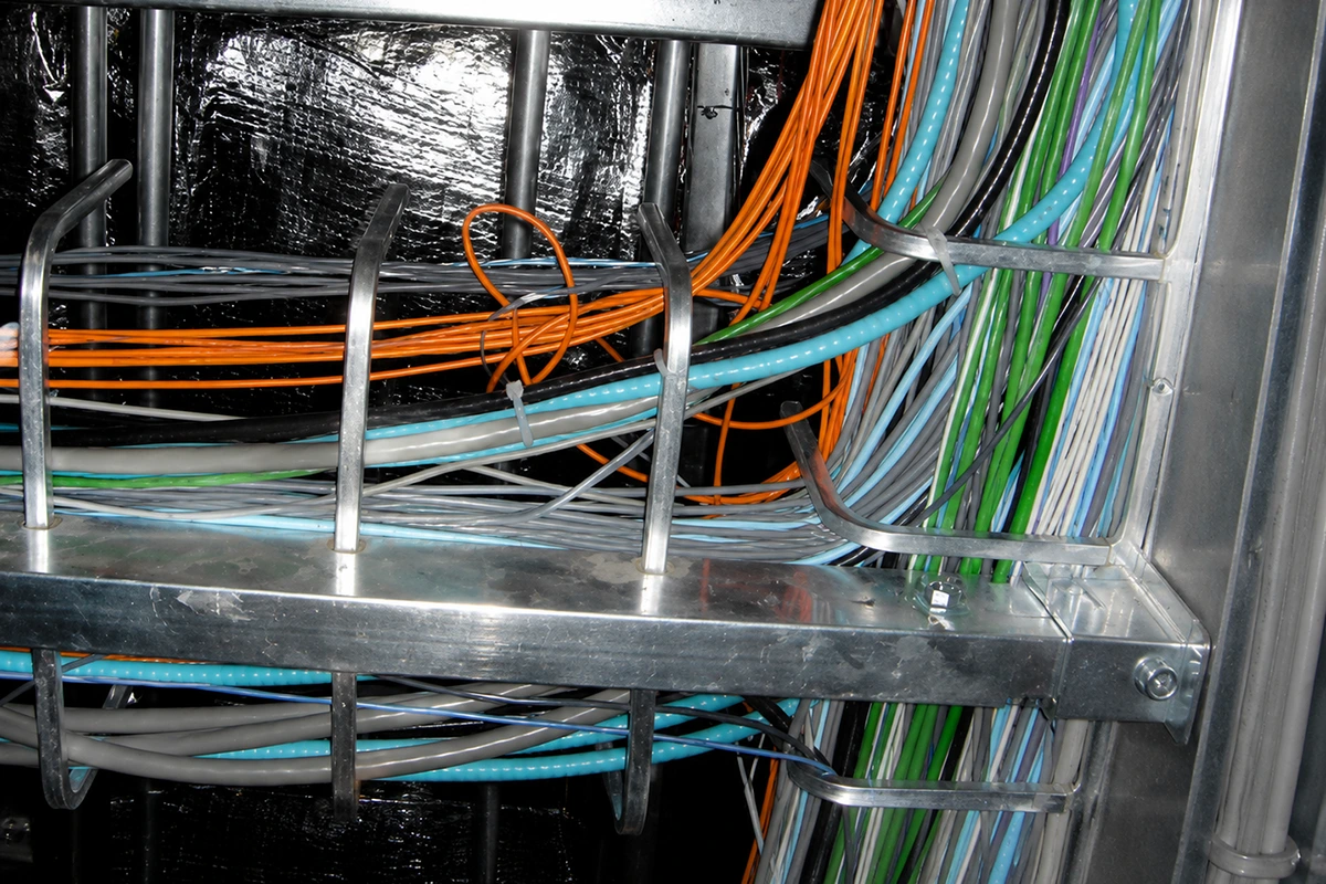 Badly organized network cables